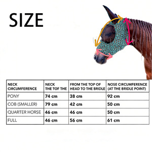 Masque anti-mouches pour <span class=keywords><strong>chevaux</strong></span>, haute performance, protection UV, polyester durable, ajustement confortable, ouverture sur le devant, utilisation stable, protection des yeux et de la peau. - Product Image 2