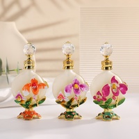 15ml breveté métal papillon orchidée Iris fleur métal bouteille de parfum huile essentielle rechargeable Attar bouteilles Home Deco Gift15328