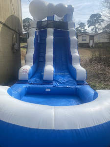 Tobogán Acuático Inflable con Piscina de Chapoteo, Ola Azul, para Fiestas en el Jardín, Grado Comercial para Alquiler, Venta Directa de Fábrica - Product Image 5