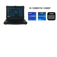 Nouvel ordinateur portable industriel robuste de 15,6 pouces compatible IA, IP65, écran LCD FHD, batterie remplaçable à chaud, longue durée de vie de la batterie, Intel Core I7/i9, anglais