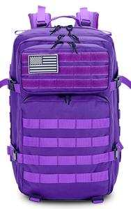 Custom Logo 45L Tactical Backpack Molle Pack Waterproof <b>Rucksack</b> Zipper Oxford for <b>Camping</b> Hiking - Product Image 2
