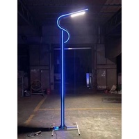 Lampes de jardin en aluminium à LED alimentées par courant alternatif, personnalisables, avec indice de protection IP65 et garantie de 5 ans pour l'éclairage des zones à hauts poteaux