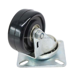 عجلة القطر الخارجي: 2 "مع تحمل مادة سوداء: الصلب + البلاستيك عجلات الفريزر قطع غيار الثلاجة - Product Image 4