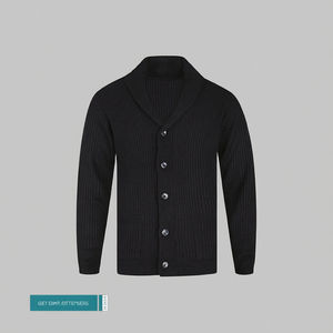 Suéter Cárdigan de Hombre de Alta Calidad, Color Sólido, con Botones, Bolsillos, para Viajes, Negocios, Moda Otoñal, Acrílico Transpirable - Product Image 3