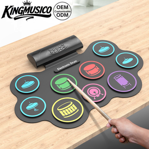 <span class=keywords><strong>Batterie</strong></span> électronique portable enroulable avec Bluetooth et MIDI, haut-parleurs doubles, <span class=keywords><strong>batterie</strong></span> d'entraînement rechargeable pour enfants et débutants - Product Image 1