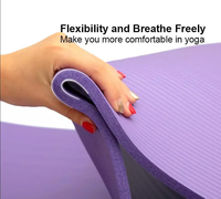 Ensemble de tapis de yoga antidérapants de marque privée à impression personnalisée Tapis de yoga écologiques NBR pour femmes