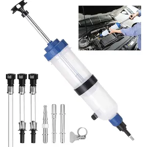 Car Hand Pump Oil Extractor Auto Fluid Extraction Filling Syringe Transfer Tool Liquid Oil Extractor Auto Manual Brake Oil Pump