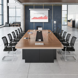 Meubles de bureau de luxe en bois, table de réunion, table de conférence moderne, ensemble de table de salle de réunion - Product Image 1