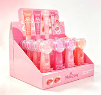 Gloss à lèvres rose hydratant et scintillant, non collant, effet miroir, maquillage pour les lèvres, gloss hydratant, gloss beauté, marque privée