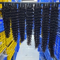 Cheveux Cambodgiens Bruts Double Drawn en Gros, 100% Cheveux Humains Alignés dans le Sens de la Cuticule, Cheveux Bruts de Donneur, Ondulés Naturels, Lots de Cheveux Bruts pour Vendeurs