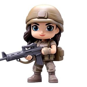 Figurine en plastique de personnages d'injection OEM figurine de soldats de l'armée jouet figurine d'<span class=keywords><strong>action</strong></span> militaire avec armes pour les fans de collection - Product Image 5