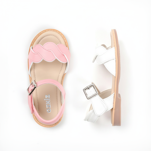 Sandales plates haut de gamme coréennes OZKIZ pour enfants, respirantes, à bout ouvert, pour filles de 2 à 7 ans – Mode enfantine en gros pour l'été - Product Image 2