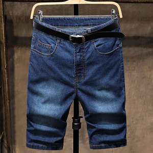 กางเกงยีนส์ขาสั้นผู้ชายแบบมีกระเป๋าลึก กางเกงยีนส์ขาสั้นทรงคลาสสิค ทรงตรง สไตล์ลำลองสำหรับฤดูร้อน ขายส่ง - Product Image 4