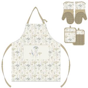 Ensemble d'ustensiles de cuisine personnalisés avec logo pour femmes et hommes, 100% coton, écologiques, résistants à la chaleur, antidérapants, pour toutes les saisons - Product Image 1