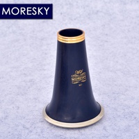 MORESKY Professional Ebony Soprano Clarinet Bb 17-Key Customized Nickel Plated Copper Woodwind