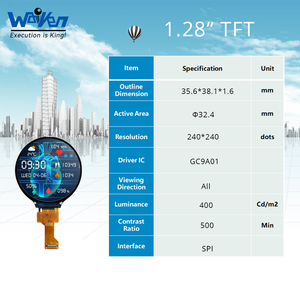 Schermo TFT rotondo da 1.28 pollici con 240*240 risoluzione IPS GC9A01 moduli <span class=keywords><strong>LCD</strong></span> Driver IC - Product Image 2