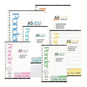 Papiers de Remplissage en Gros pour Cahiers à Spirale A5 B5, 60 Feuilles, Personnalisables, pour Recharges de Carnets à Spirale Vides - Product Image 1