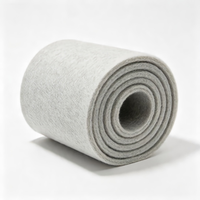 Rouleau de tissu non tissé aiguilleté multicolore, direct usine, en viscose/polyester, 260 GSM, poids moyen