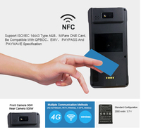 Escáner de código de barras Android 2025 5000mAh portátil resistente Android 14 PDA 4G Wi-Fi datos RFID inventario 1D/2D/QR escáner de inventario