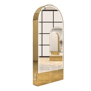 กระจกตั้งพื้นสองด้านแบบใหม่สำหรับร้านเสริมสวยและร้านตัดผม พร้อมไฟในตัว สำหรับทำ<span class=keywords><strong>ผม</strong></span>ดัด/<span class=keywords><strong>ย้อม</strong></span>/ตัด - Product Image 6