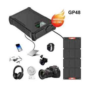 Batterie au lithium ternaire 36000mAh pour l'extérieur, mini station d'alimentation 133.2Wh, 30W 18W, batterie externe haute capacité pour les voyages, la randonnée et le camping - Product Image 1