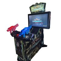 Nouvelle machine de jeu d'arcade de tir électronique, grande simulation, avec deux pistolets, thèmes Maison hantée, Alien, Guerre du Vietnam