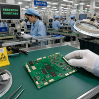 Services d'ingénierie inverse et de clonage de PCB et PCBA pour cartes PCB Rogers avec finition de surface ENIG et blindage RF/EMI