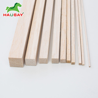 Pabrik Cina Kayu Balsa 1000Mm Hobi Kerajinan Kayu Bahan Model Tongkat Balsa Strip Balsa untuk Pemodelan