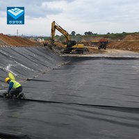 Bassin de sédimentation temporaire pour chantier de construction avec revêtement en HDPE