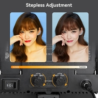 Pro LED 600 photographie LED panneau lumineux caméra téléphone Selfie diffusion en direct beauté maquillage Photo Studio vidéo Film film lampe plate
