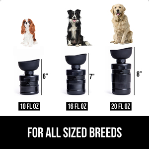 Bouteille d'eau portable automatique moderne en plastique pour chien avec motif uni et gamelles de voyage pour animaux de compagnie - Product Image 4
