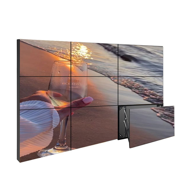 46 49 55 Inch 4k Lcd Uhd Video Wall 3x3 Video Wall Display Monitor Digital Wall Screen Panel Screen for Advertising