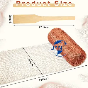 10 m * 10 cm 구리 와이어 메쉬 하우스 구리 차단제 보호 메쉬 해충 마개 그물