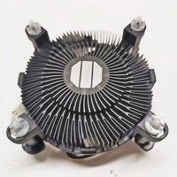 Refroidisseur de processeur à prix réduit avec ventilateur de 90 mm, tension nominale 12 V, OEM d'usine pour processeurs 1151 1156, ailettes de dissipateur thermique en aluminium noir pour le refroidissement