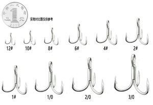 Hameçons triples en acier à haute teneur en carbone super résistants pour la pêche en eau salée, hameçons barbelés - Product Image 4