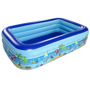 <span class=keywords><strong>Piscine</strong></span> gonflable familiale de taille familiale, durable, en PVC, portable, pour l'extérieur, pour l'été - Product Image 1