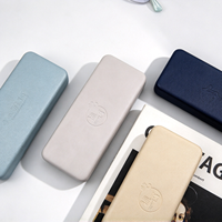 Étui à lunettes rigide minimaliste haut de gamme, boîte de protection portable pour lunettes avec logo personnalisé pour les magasins d'optique et les cadeaux d'entreprise