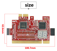 TL460s Plus 2 en 1, carte de diagnostic universelle pour ordinateur portable et ordinateur de bureau, prise en charge de la carte de diagnostic King Post pour PCI PCI-E MiniPCI-E LPC