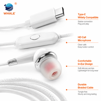 Écouteurs filaires blancs WHALE TC avec fil, vente en gros, écouteurs filaires et casques musicaux, pour écouteurs filaires Apple