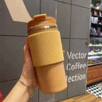 Mug isotherme en acier inoxydable à double paroi, isolé sous vide, sans BPA, anti-fuite, isolation de 6 à 12 heures, design américain