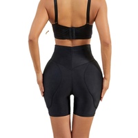 Shorty gainant taille haute à agrafes, effet ventre plat, rembourré pour rehausser les hanches et les fesses, sous-vêtement sculptant pour femme