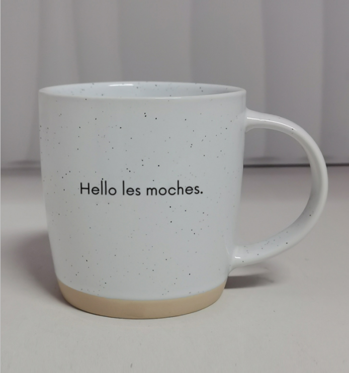 Tasse en céramique White-Hello Les moches