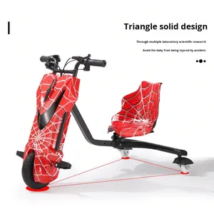 Monopattino Elettrico per Bambini con Drift a 360 Gradi, Triciclo a 3 Ruote con Luci LED, Giocattolo da Guidare per Bambini - Product Image 2