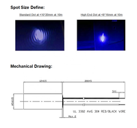 Haut de gamme D4 ~ 5mm 520nm 635nm 650nm 780nm 850nm 980nm Mini taille 3V 5V Dot Laser Diode Module 0.5mW 1mW 5mW 10mW de qualité industrielle
