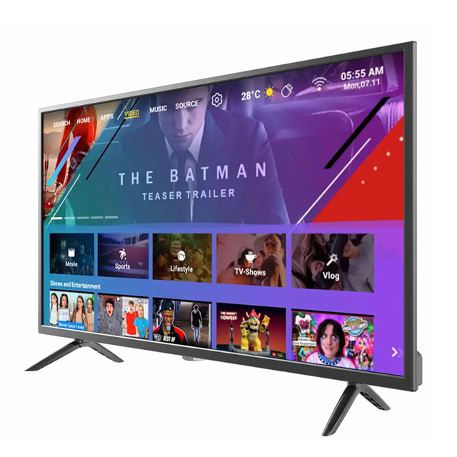 4K Smart 85 Inch Frameless Android LED TV with WiFi Enabled for Bathroom Use HDTV