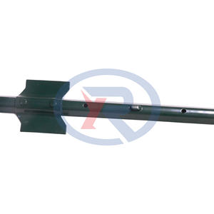 <span class=keywords><strong>Poteau</strong></span> en acier en U de sécurité européen, finition thermolaquée, plaque d'ancrage, hauteur 8 pieds, pour l'élevage, l'agriculture et le jardinage, modélisation 3D - Product Image 4