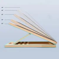 Plataforma Inclinada de Madera Profesional Ajustable y Portátil Antideslizante para Ejercicios de Estiramiento de Pantorrillas, Tabla de Sentadillas, Plataformas de Ejercicio