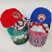 Casquette de baseball vintage sur mesure nouveau design patchworks brodés 6 panneaux style ethnique amérique lavé chapeau de papa de détresse