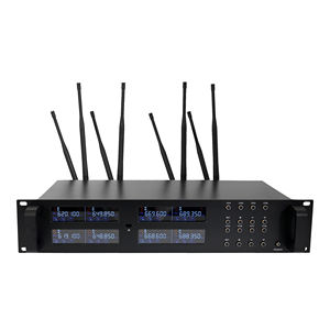 Émetteur de poche UHF V 8-CH avec entrée Mini XLR et triple silencieux pour les représentations théâtrales Microphone de poche - Product Image 2