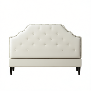 Cadre de lit réglable Db Queen avec tête de lit rembourrée, style moderne, cadre en acier, simili cuir, meubles de chambre à coucher - Product Image 1